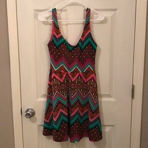 Chevron Patterned Dress
